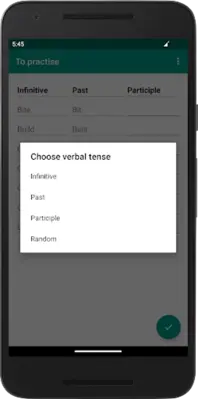 English irregular verbs android App screenshot 9