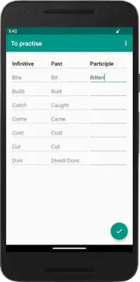 English irregular verbs android App screenshot 11