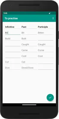 English irregular verbs android App screenshot 8